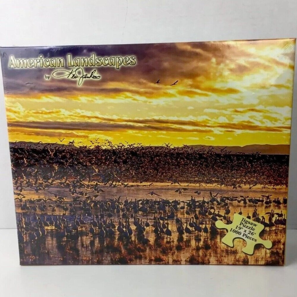 Rio Grande Bird Sanctuary 1000 Pc Jigsaw Puzzle 19”x26” Ken Jenkins‎